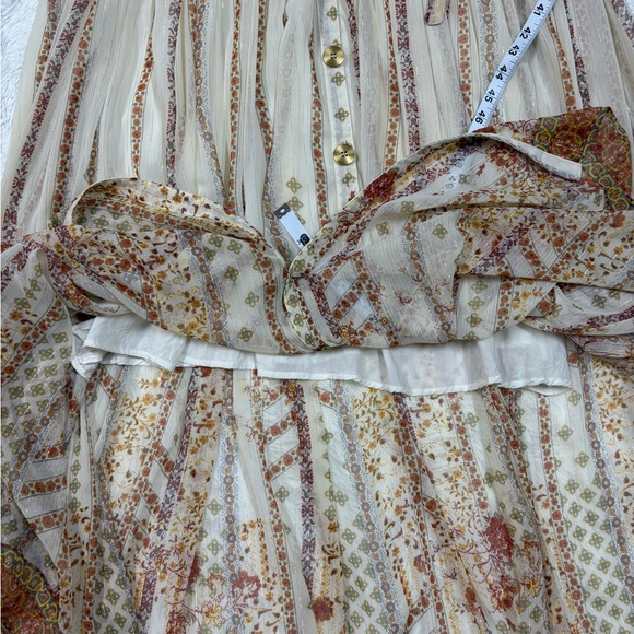 Free People Cream and Pink Patterned Maxi Dress - Picture 11 of 15